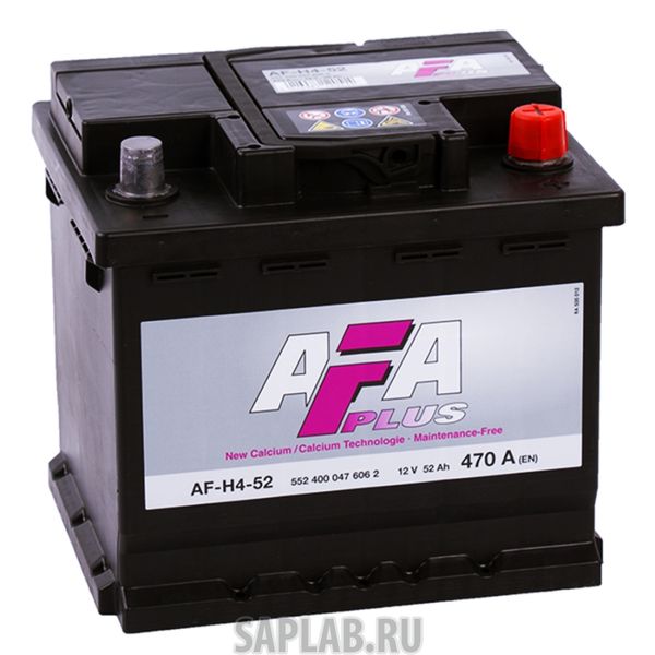 Купить запчасть AFA - AFH452 Аккумулятор AFA 52 А/ч 552400 AF ОБР 207x175x190 EN470