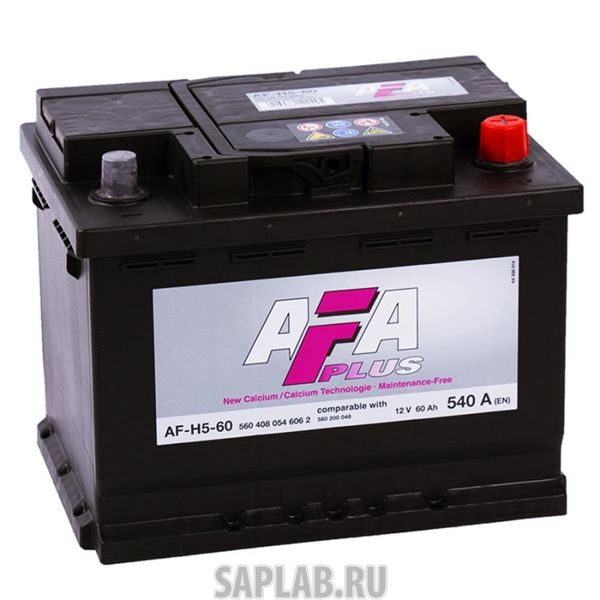 Купить AFA AFH560 Аккумулятор AFA 60 А/ч 560408 AF ОБР 242x175x190 EN540