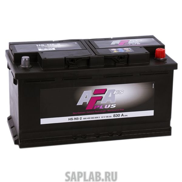 Купить AFA HSN52 Аккумулятор Afa Plus 100 А/Ч 600 402 083 Обратная R En 830a 353x175x190 Hs Hs-N5-2 AFA ар