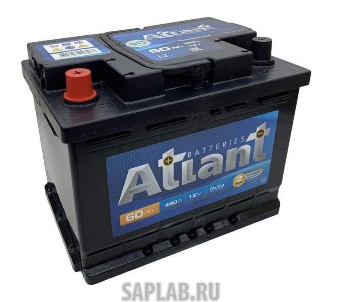 Купить ATLANT AT751 Аккумулятор автомобильный Atlant 75ah  At751 L+  (+/-)  12v 680a En  278x175x190 AT751