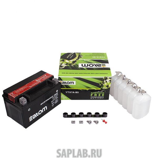 Купить ATOM 2102056 Мото аккумулятор ATOM  YTX7A-BS MF