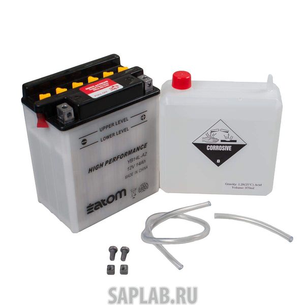 Купить ATOM 2103384 Мото аккумулятор ATOM  YB14L-A2 HIGH PERFORMANCE