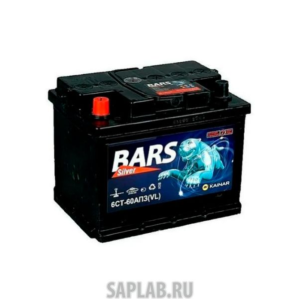 Купить запчасть BARS - 6СТ60VLA Аккумулятор 60А/ч BARS SILVER EN 530А Прямая 242x175x190 6 СТ-60 VLA