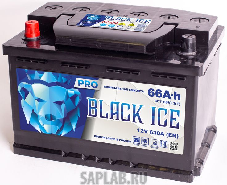 Купить BLACK_ICE BIC6611 Автомобильный аккумулятор BLACK ICE Pro 6СТ-66.1 VL