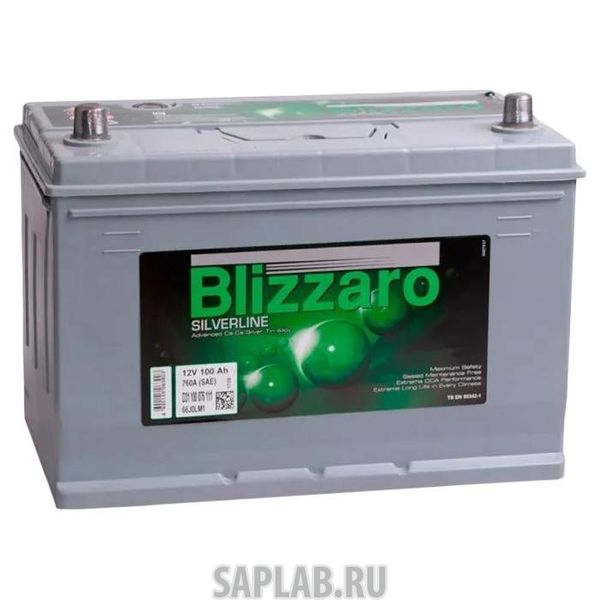 Купить запчасть BLIZZARO - 100R760A Аккумулятор BLIZZARO SILVERLINE 100R 760A 306x173x225