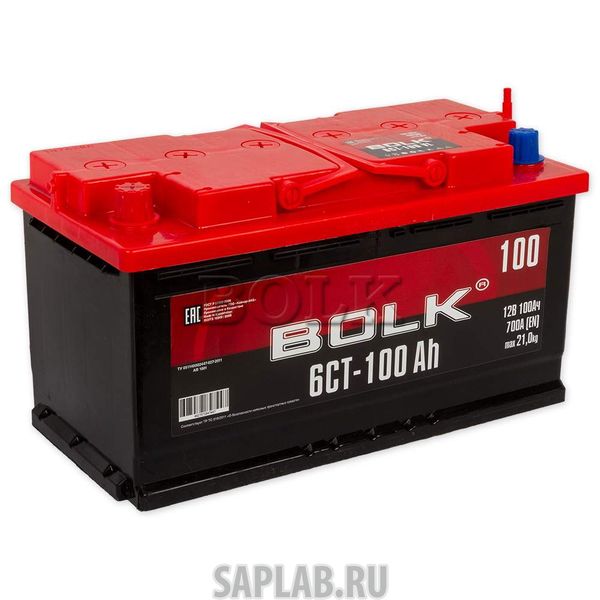 Купить BOLK AB1001 Аккумулятор BOLK 100 А/ч прямая L+ EN700 А 353x175x190 AB 1001