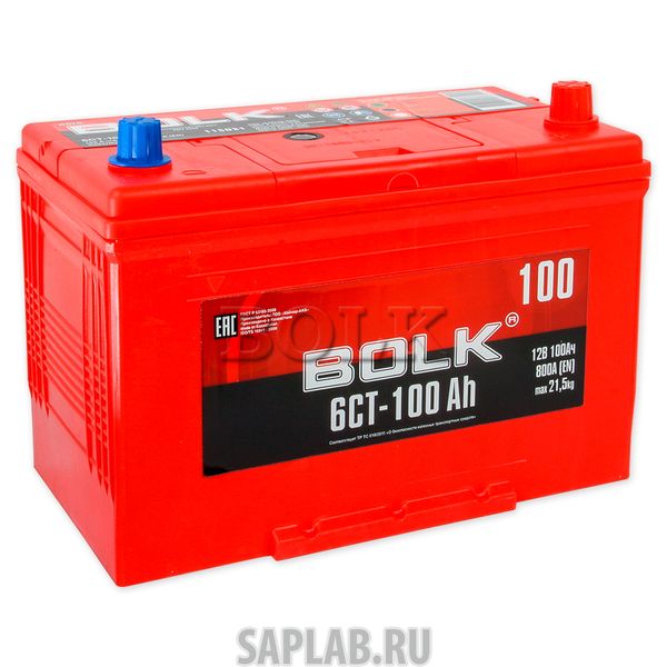 Купить запчасть BOLK - ABJ1000 Аккумулятор BOLK ASIA 100 А/ч обратная R+ EN800 А 304x173x220 ABJ 1000