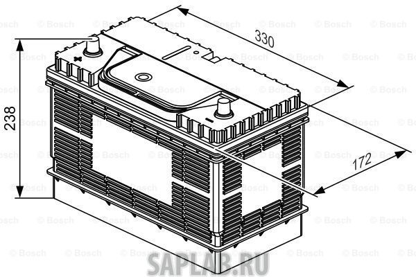 Купить запчасть BOSCH - 0092L40340 Аккумулятор автомобильный BOSCH 0 092 L40 340 105 Ач