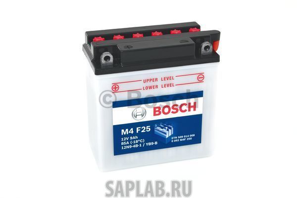 Купить BOSCH 0092M4F250 Аккумулятор автомобильный BOSCH 0 092 M4F 250 9 Ач