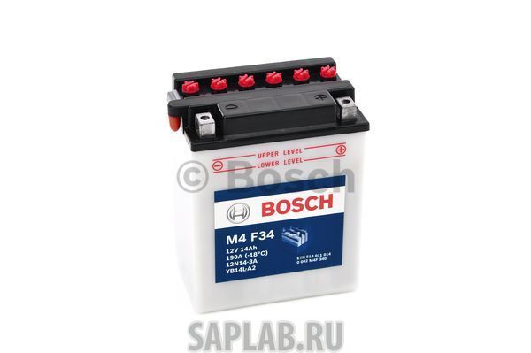 Купить запчасть BOSCH - 0092M4F340 Аккумулятор автомобильный BOSCH 0 092 M4F 340 14 Ач