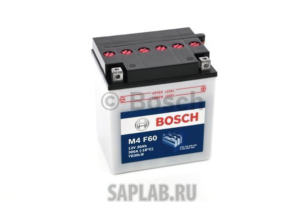 Купить запчасть BOSCH - 0092M4F600 Аккумулятор автомобильный BOSCH 0 092 M4F 600 30 Ач