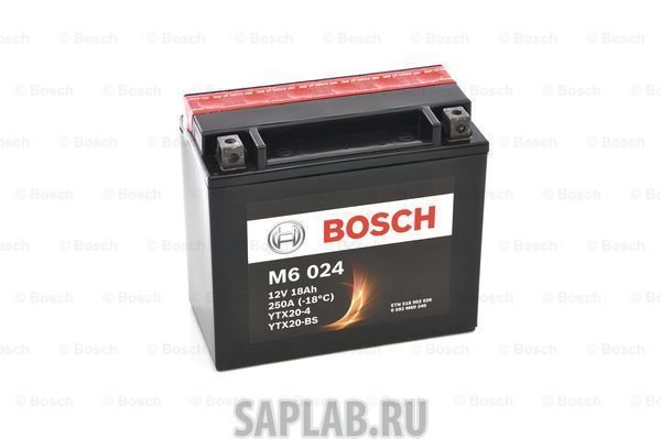 Купить запчасть BOSCH - 0092M60240 Аккумулятор автомобильный BOSCH 0 092 M60 240 18 Ач