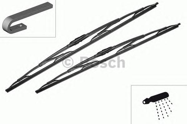 Купить запчасть BOSCH - 3397005800 BOSCH Комплект стеклоочистителей Twin 550/550mm (405)