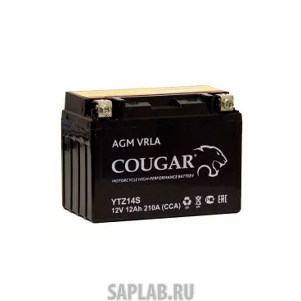 Купить запчасть COUGAR - YTZ14S Аккумулятор мотоциклетный Cougar AGM YTZ14-S 12V 12Ah (залит и готов к применению)