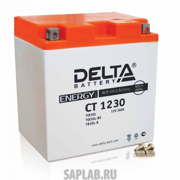 Купить запчасть DELTA - 1058132594110 Аккумулятор мотоциклетный Delta CT1230