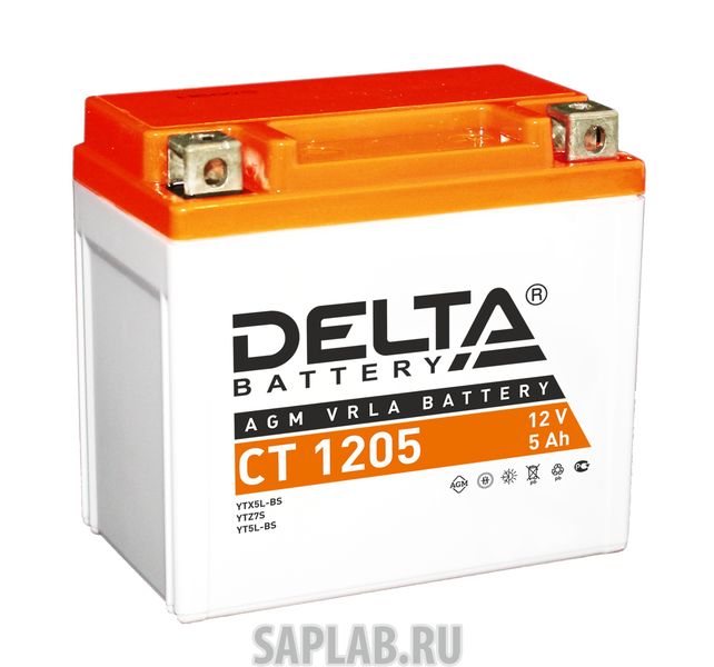 Купить запчасть DELTA - CT1205 Аккумулятор автомобильный  Delta CT 1205 5 Ач