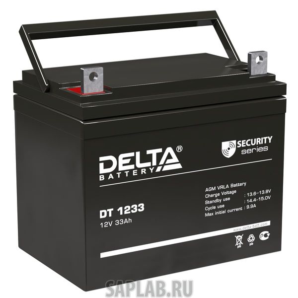 Купить запчасть DELTA - DT1233 Аккумулятор Delta DT 1233 12В 33Ач 197x131x180 мм Прямая (+-)