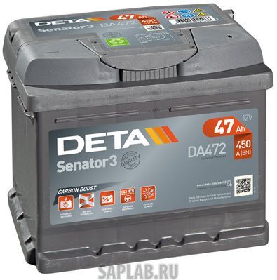 Купить запчасть DETA - DA472 Аккумулятор автомобильный DETA DA472 47 Ач