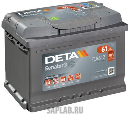 Купить запчасть DETA - DA612 Аккумулятор автомобильный DETA DA612 61 Ач