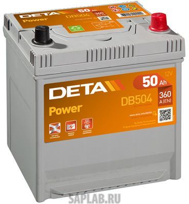 Купить запчасть DETA - DB504 Аккумулятор автомобильный DETA DB504 50 Ач