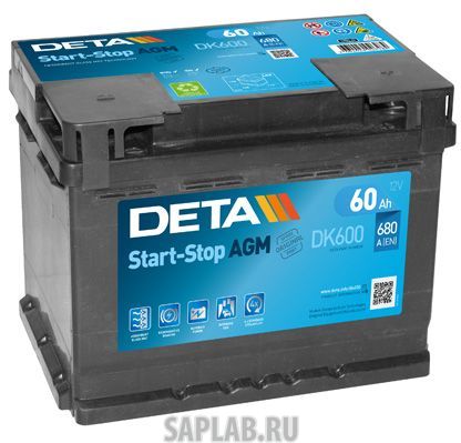 Купить запчасть DETA - DK600 Аккумулятор автомобильный DETA DK600 60 Ач