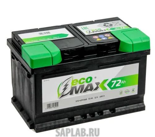 Купить запчасть ECOMAX - 572409068 Аккумулятор EcoMax 6СТ-72.0 (572 409 068) низкий