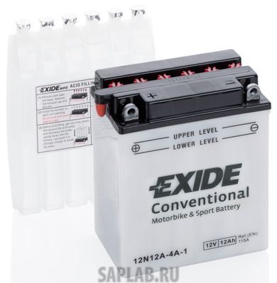 Купить запчасть EXIDE - 12N12A4A1 Аккумулятор автомобильный EXIDE 12N12A-4A-1 12 Ач