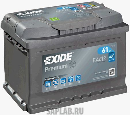 Купить запчасть EXIDE - EA612 Аккумулятор автомобильный EXIDE EA612 61 Ач