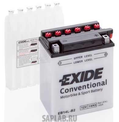 Купить запчасть EXIDE - EB14LB2 Аккумулятор автомобильный EXIDE EB14L-B2 14 Ач