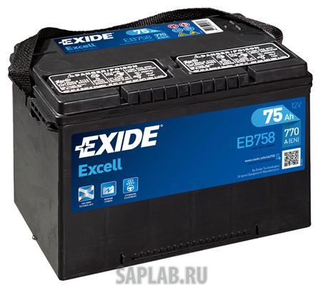 Купить запчасть EXIDE - EB758 Аккумулятор автомобильный EXIDE EB758 75 Ач