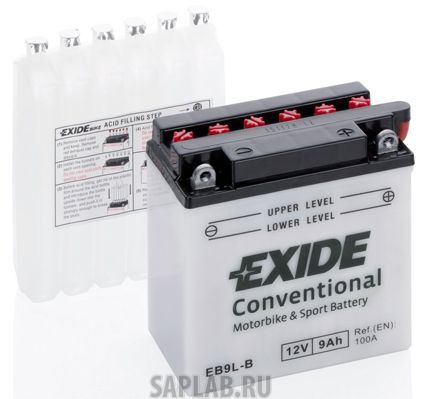 Купить EXIDE EB9LB Аккумулятор автомобильный EXIDE EB9L-B 9 Ач