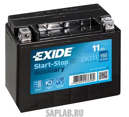 Купить запчасть EXIDE - EK111 Аккумулятор автомобильный EXIDE EK111 11 Ач