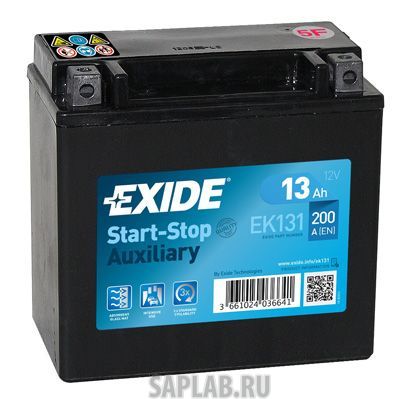 Купить запчасть EXIDE - EK131 Аккумулятор автомобильный EXIDE EK131 13 Ач