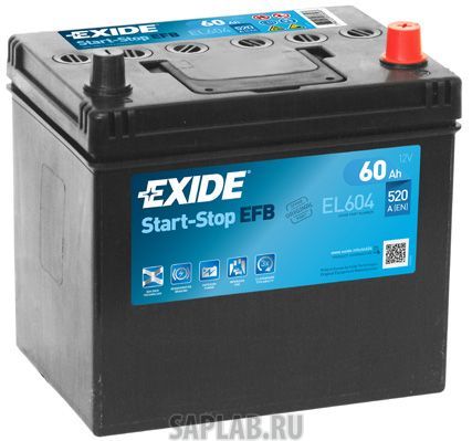 Купить запчасть EXIDE - EL604 Аккумулятор автомобильный EXIDE EL604 60 Ач