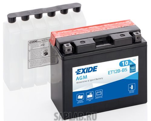 Купить запчасть EXIDE - ET12BBS Аккумулятор автомобильный EXIDE ET12B-BS 10 Ач