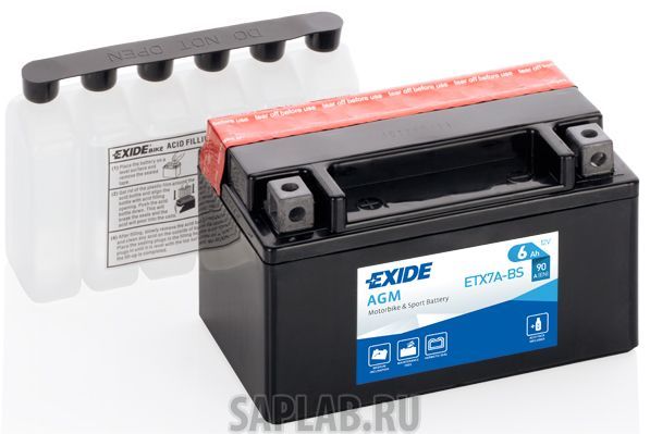 Купить запчасть EXIDE - ETX7ABS Аккумулятор автомобильный EXIDE ETX7A-BS 6 Ач