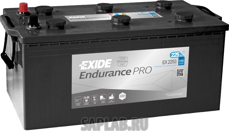 Купить запчасть EXIDE - EX2253 Акб Heavy Duty 225 A/Ч (Ex2253)(+/-) 12v 1100 A En 518х279х240 Endurance Pro EXIDE EX2253