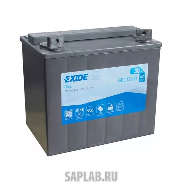 Купить запчасть EXIDE - GEL1230 Аккумулятор Moto Gel 30 (20h)Ah 180a 197x132x186 Полярность Etn 1 EXIDE GEL1230