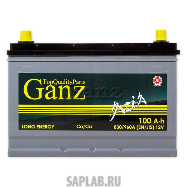 Купить запчасть GANZ - GAA1001 Аккумулятор GANZ ASIA 100 А/ч 304x173x220 EN780 GAА1001 GANZ GAА1001