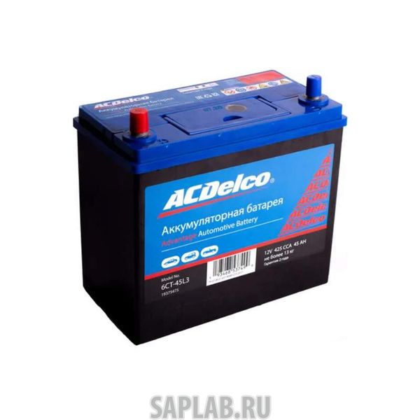 Купить GENERAL_MOTORS 19375475 6СТ-45LЗ, Аккумуляторная батарея ACDelco Asia 45-3-L GM 19375475