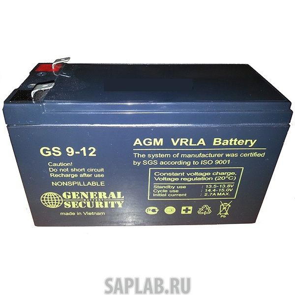 Купить GENERAL_SECURITY GS912KL Аккумулятор GENERAL SECURITY GS912KL 9 Ач ПП