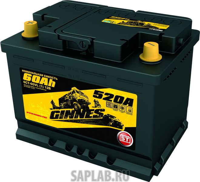 Купить GINNES GS6011 Аккумулятор автомобильный GINNES ST 6CT-60.1 GS6011