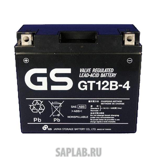 Купить запчасть GS - 1058186862180 Аккумулятор мотоциклетный GS GT12B-4