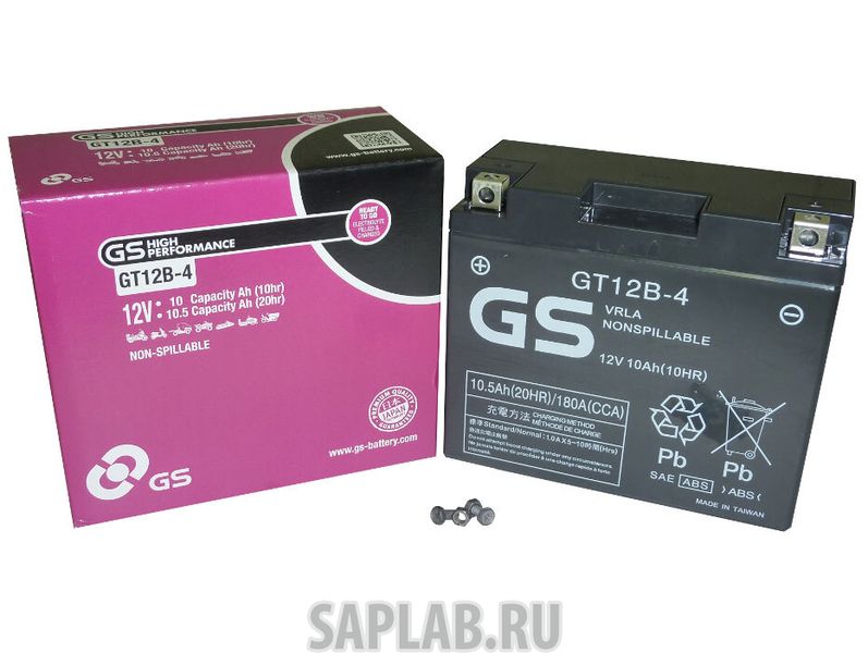 Купить запчасть GS_YUASA - GT12B4 Аккумулятор GS Yuasa GT12B-4 12В 10Ач 180CCA 151x70x131 мм Прямая (+-)