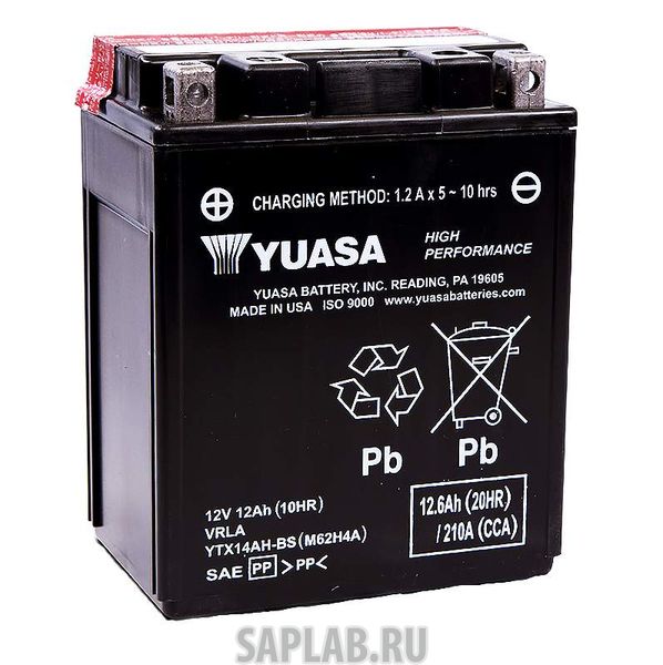 Купить запчасть GS_YUASA - GTX14AHBS Аккумулятор GS Yuasa GTX14AH-BS 12В 12Ач 190CCA 136x91x180 мм Прямая (+-)