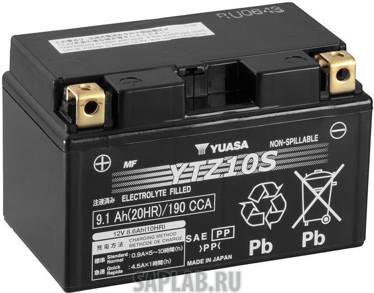 Купить запчасть GS_YUASA - YTZ10SGS Аккумулятор GS Yuasa YTZ10S GS 12В 8,6Ач 190CCA 150x87x93 мм Прямая (+-)