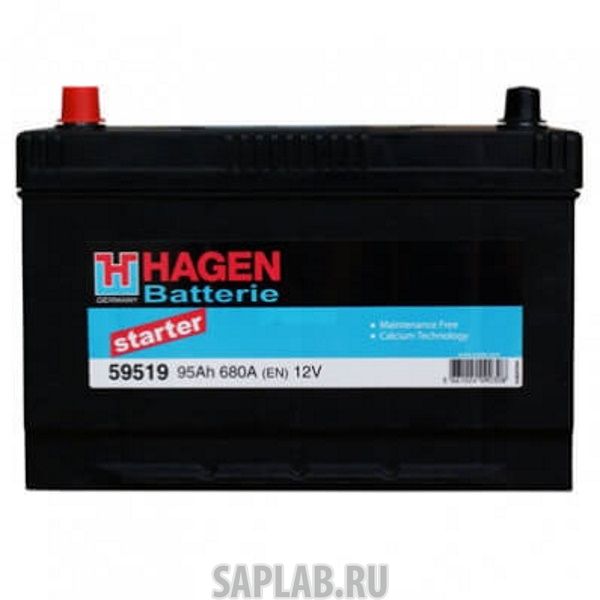 Купить запчасть HAGEN_BATTERIE - 59519 Акб (59519) Азия 95 А/Ч (+/-) 12v En 680 А 306x173x222 HAGEN BATTERIE 59519