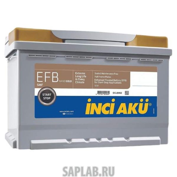 Купить INCI_AKU 72R760A Аккумулятор INCI AKU Nanogold EFB 72R 760A 264x173x225