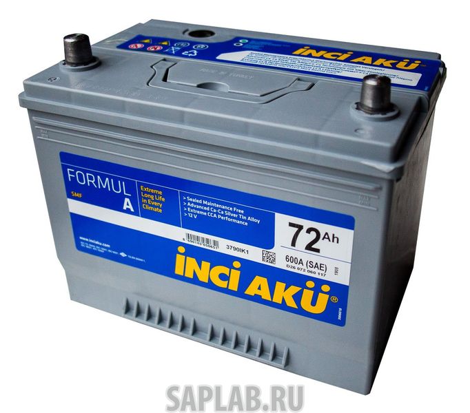 Купить запчасть INCI_AKU - FORMULA72R600A Аккумулятор INCI AKU Formul A 72R 600A 264x175x220