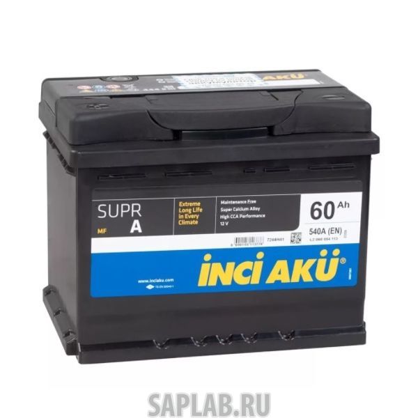 Купить запчасть INCI_AKU - SUPRA60R540A Аккумулятор INCI AKU Supr A 60R 540A 242x175x175